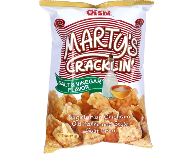 Oishi - Marty's Crackling Chicharron Salt and Vinegar 90g