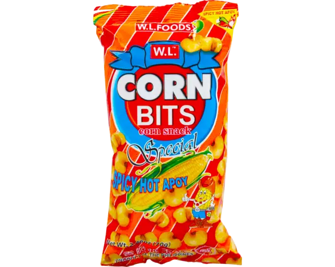 W.L. - Corn Bits Spicy Hot Apoy 70g