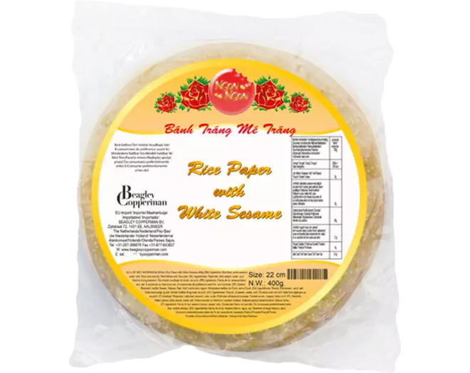 Ngon Ngon - White Sesame Cracker 22cm 400g
