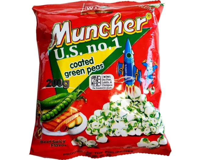 W.L. - Muncher Coated Green Peas Spicy Beef 200g