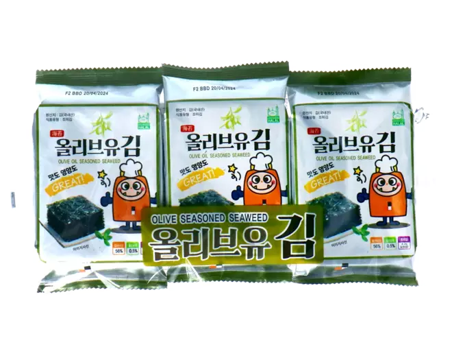 Garimi - Olive Oil Seaweed Snack Character Design 4.2g