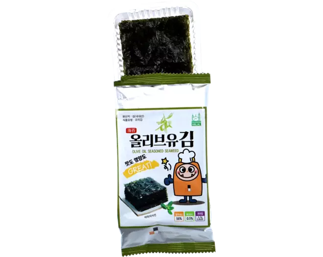 Garimi - Olive Oil Seaweed Snack Character Design 4.2g