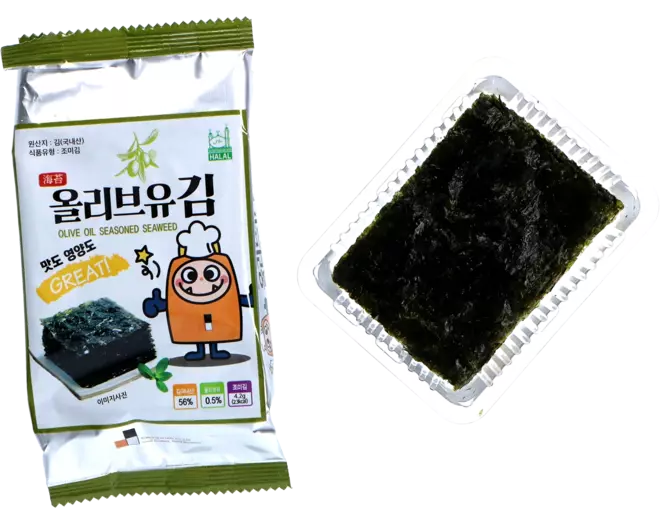 Garimi - Olive Oil Seaweed Snack Character Design 4.2g