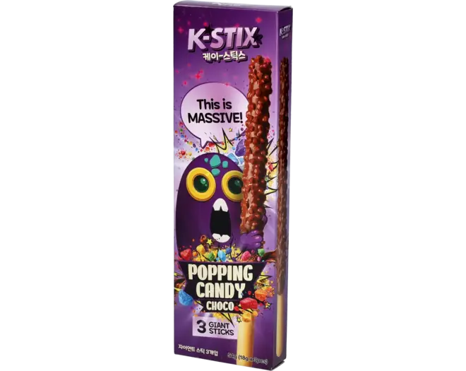 K-STIX - Popping Candy Choco Sticks 3x18g