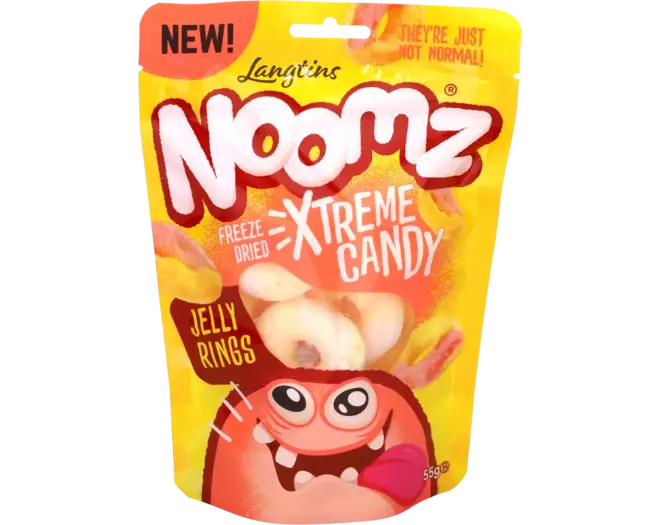 Noomz - Freeze Dried Sweets Jelly Rings Peach 55g