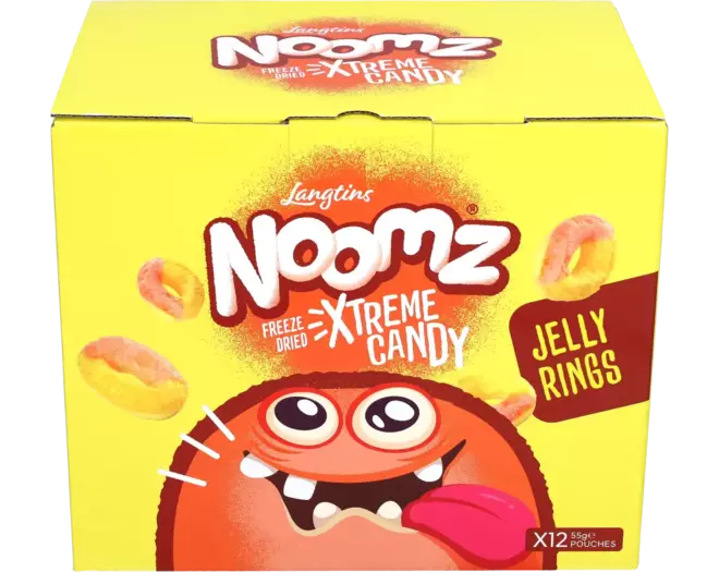 Noomz - Freeze Dried Sweets Jelly Rings Peach 55g