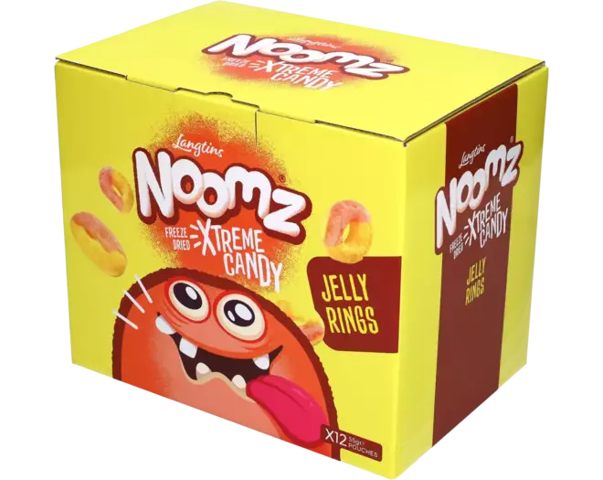 Noomz - Freeze Dried Sweets Jelly Rings Peach 55g