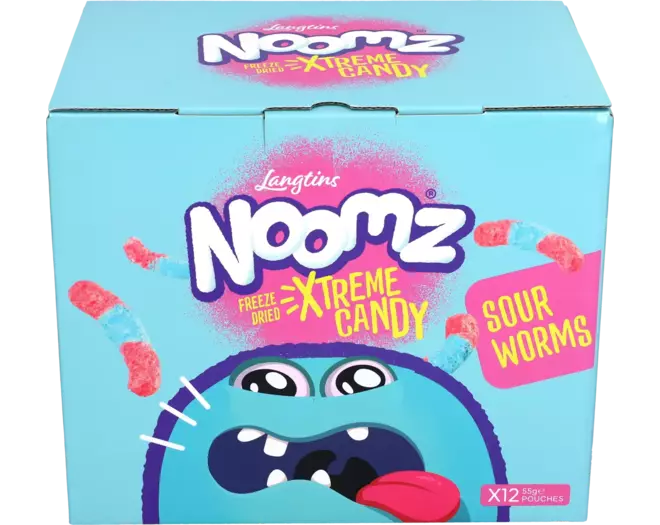 Noomz - Freeze Dried Sweets Sour Worms 55g