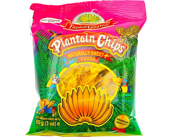 Tropical Gourmet - Plantain Chips Extra Sweet 85g