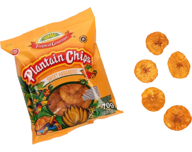 Tropical Gourmet - Plantain Chips Sweet Habanero 70g