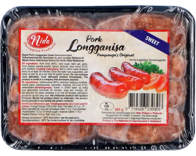Nida - Longganise Pork Sweet 500g