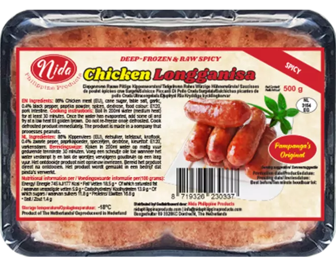 Nida - Longganise Chicken Spicy 500g