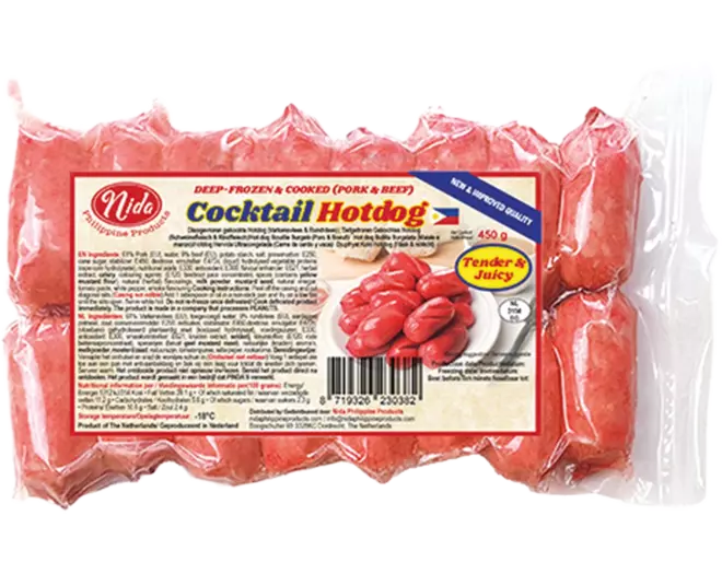 Nida - Cocktail Hotdog Pork & Beef 450g