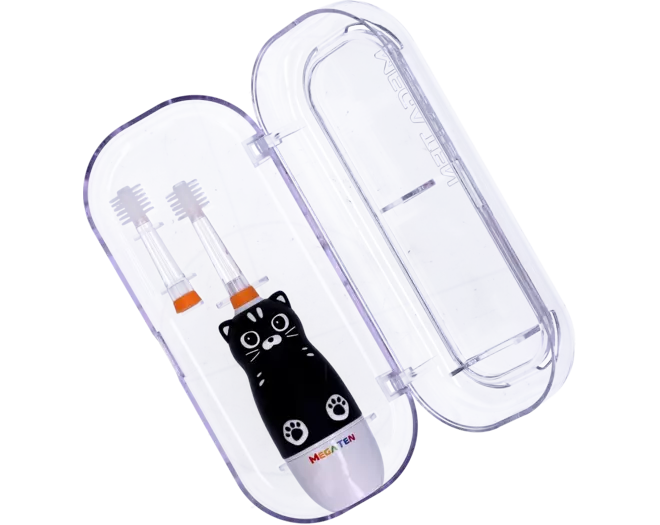 Mega Ten - 360° Toothbrush Black Cat