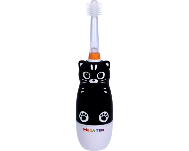 Mega Ten - 360° Toothbrush Black Cat