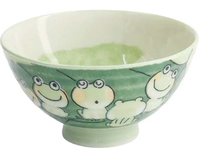 Tokyo Design Studio - Kawaii Rice Bowl Frog Green 11.4x6.2cm 300ml