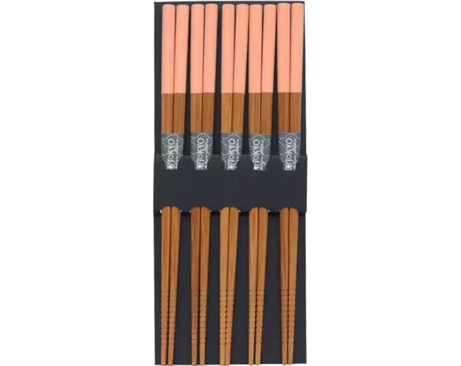 Tokyo Desgin Studio - Chopsticks Bamboo Pink 5 pair