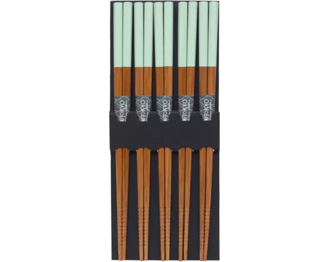 Tokyo Design Studio - Chopsticks Bamboo Mint 5 pair