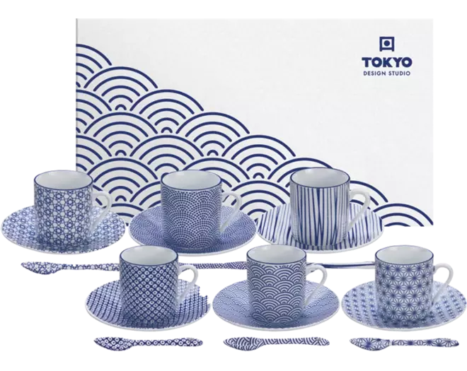 Tokyo Design Studio - Espresso Set Nippon Blue 80ml