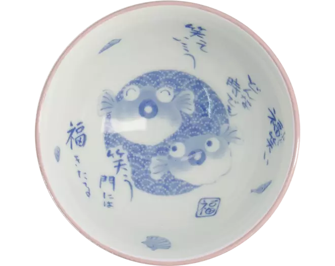 Tokyo Design Studio - Kawaii Bowl Fish Pink 300ml