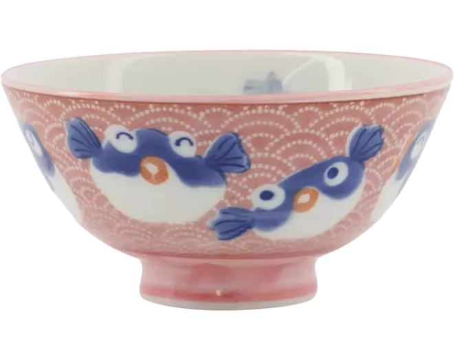 Tokyo Design Studio - Kawaii Bowl Fish Pink 300ml