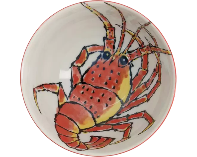 Tokyo Design Studio - Bowl Seafood Ebi Red 500ml