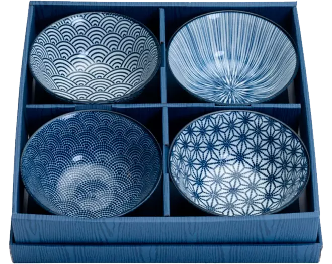 Tokyo Design Studio - Bowl Giftset Tayo Nippon Blue 500ml