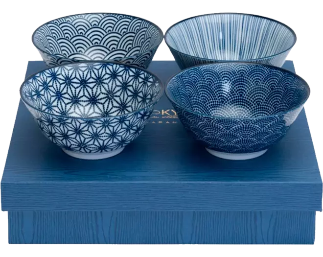 Tokyo Design Studio - Bowl Giftset Tayo Nippon Blue 500ml