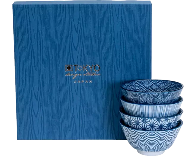 Tokyo Design Studio - Rice Bowl Giftbox Nippon Blue