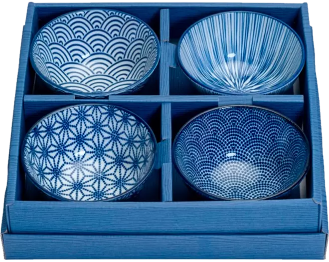 Tokyo Design Studio - Rice Bowl Giftbox Nippon Blue
