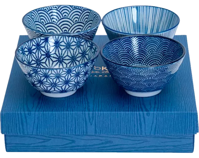 Tokyo Design Studio - Rice Bowl Giftbox Nippon Blue