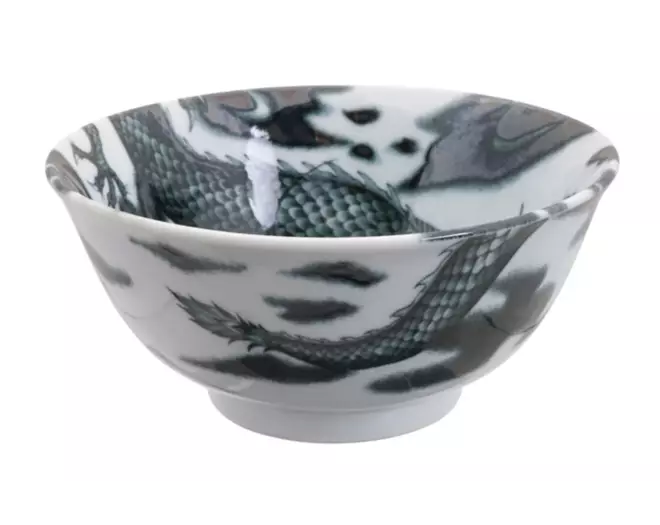 Tokyo Design Studio - Dragon Tayo Bowl 15x7cm Black 500ml 6pcs