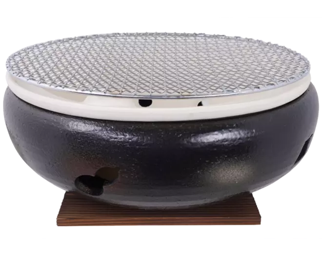 Konro - Grill with Net & Base Round 20x10cm