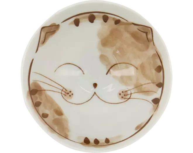 Tokyo Design Studio - Kawaii Bowl Rice Fuku Cat Red 300ml