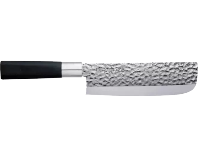 Tokyo Design Studio - Knife SS Nakiri Hammered Style Black 16.5cm