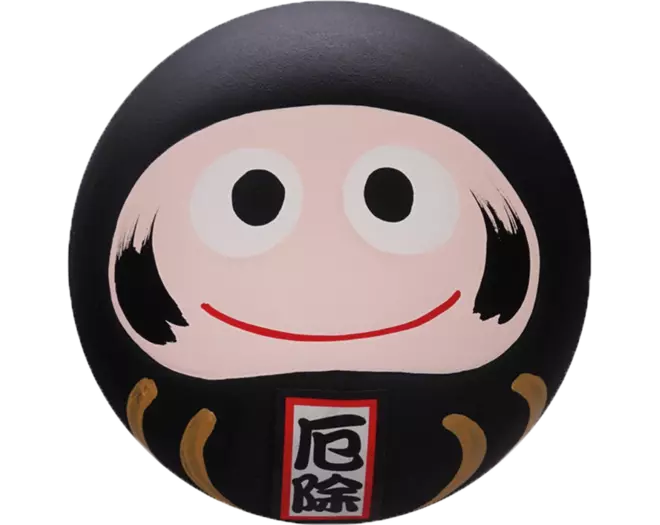 Tokyo Design Studio - Daruma Black 6cm
