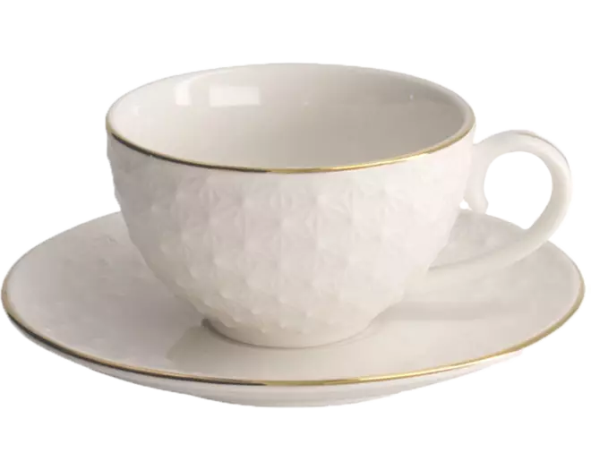 Tokyo Design Studio - Cup and Saucer Giftset Nippon White Gold 100ml
