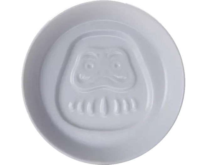 Tokyo Design Studio - Soy Sauce Dish Embossed Daruma 8.2cm