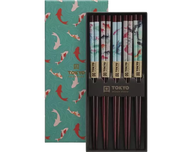 Tokyo Design Studio - Chopsticks Giftset Goldfish 5 pair