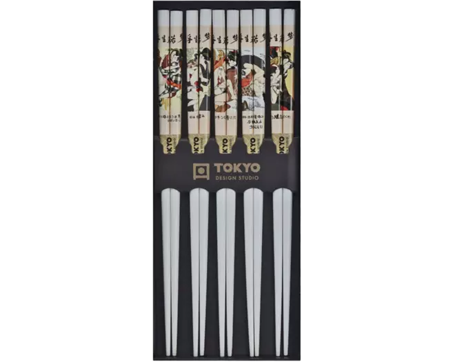Tokyo Design Studio - Chopsticks Erotic Shunga White 5 pair