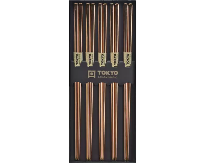 Tokyo Design Studio - Chopsticks SS Rose Gold 5 pair