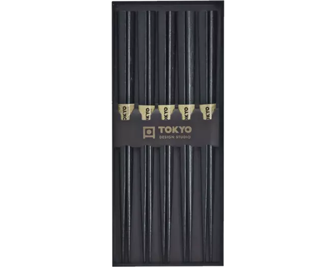 Tokyo Design Studio - Chopsticks Black Wood 5 pair