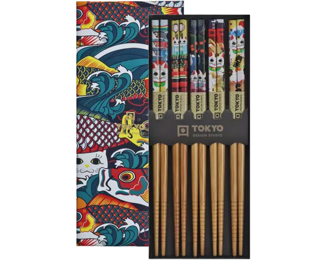 Tokyo Design Studio - Chopsticks Lucky & Koinobori 5 pair