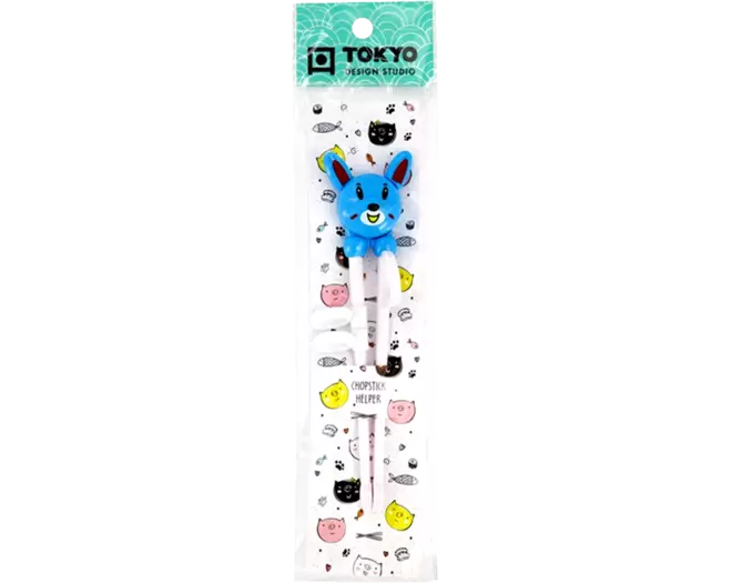 Tokyo Design Studio - Children Chopsticks Rabbit Blue 18cm