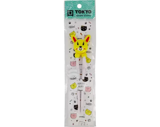 Tokyo Design Studio - Children Chopsticks Rabbit Yellow 18cm
