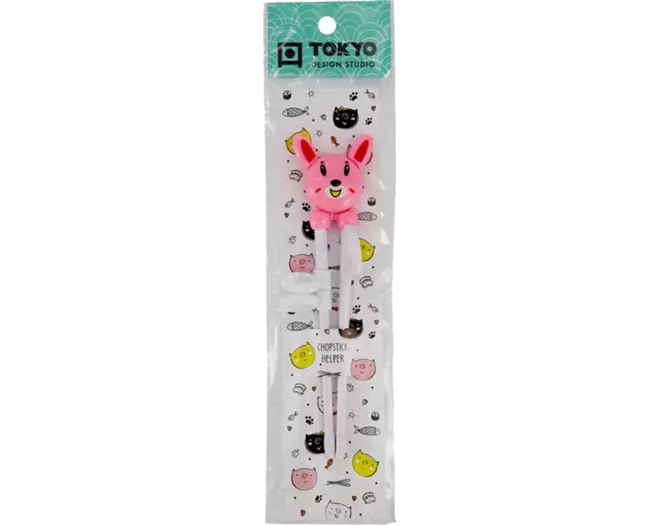 Tokyo Design Studio - Children Chopsticks Rabbit Pink 18cm