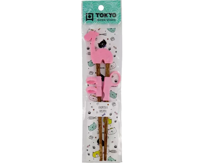 Tokyo Design Studio - Children Chopsticks Giraf Pink 20cm