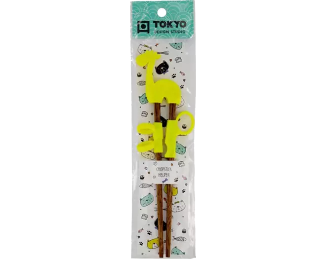 Tokyo Design Studio - Children Chopsticks Giraf Yellow 20cm
