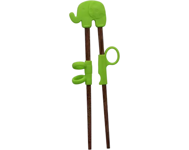 Tokyo Design Studio - Children Chopsticks Elephant Green 20cm