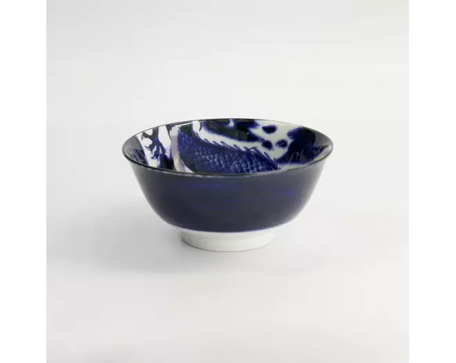Tokyo Design Studio - Japonism Dragon Tayo Bowl 14.7x6.9cm Blue 500ml 6pcs